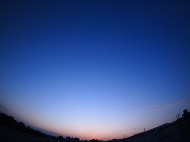 日落后城市天空晴朗图片下载