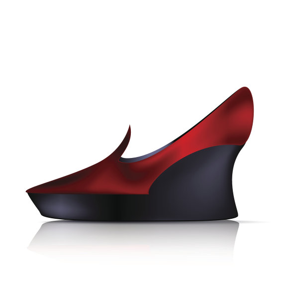 红黑半鞋图片下载