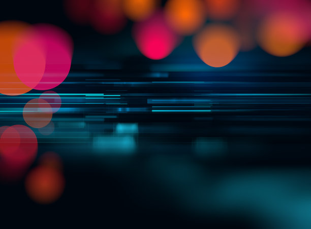 蓝色几何形状抽象技术背景图片下载