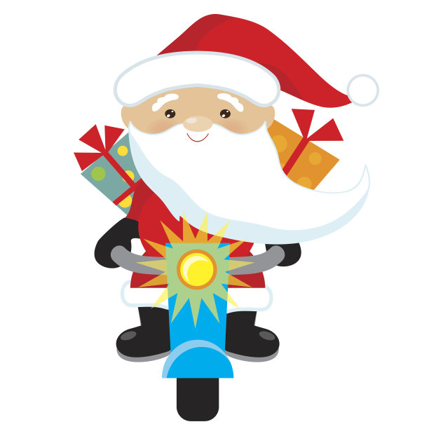 圣诞老人矢量图图片下载