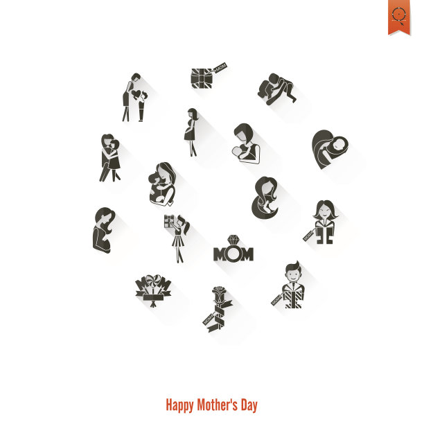 母亲节快乐图标图片下载