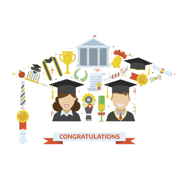 毕业典礼颁奖元素概念图片下载