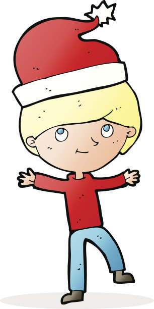 准备过圣诞节的卡通男人图片下载