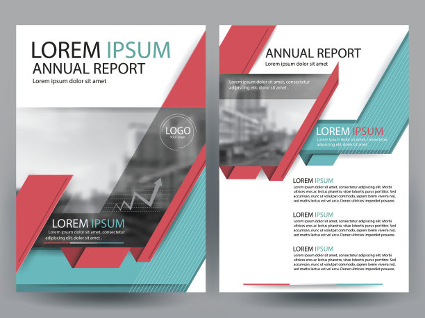 宣传册设计模板布局矢量插图素材图片