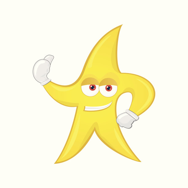 明星吉祥物矢量艺术图片下载