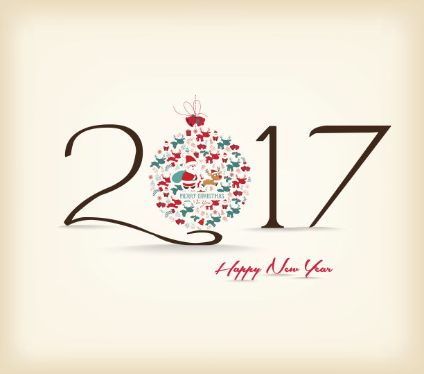 新年快乐201̀7庆祝背景图片下载