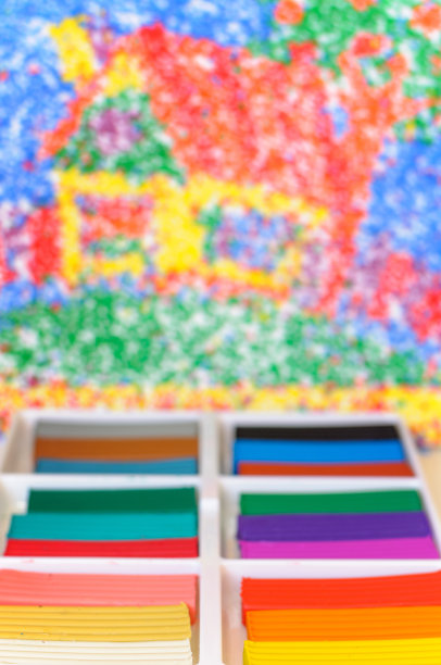 多色橡皮泥块背景图片下载