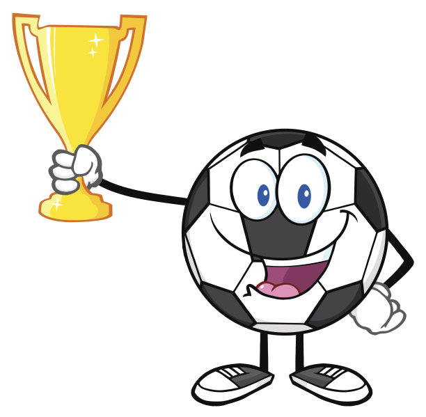 捧着金杯的足球图片下载