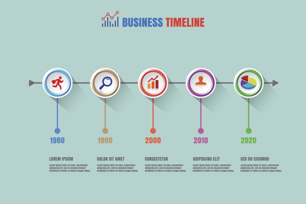 业务时间表，矢量图图片下载