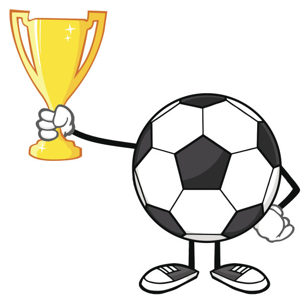 捧着金杯的无脸足球图片下载