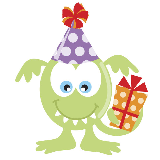 生日怪兽矢量图图片下载