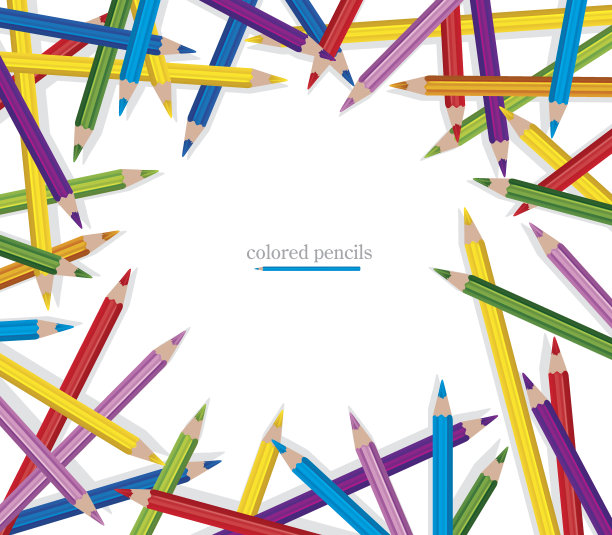 彩色铅笔图片下载