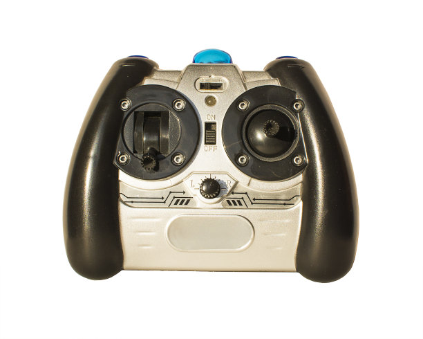 无线手柄隔离在白色背景图片下载