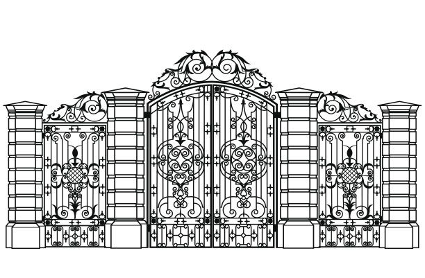 锻造铁门及wiсket门图片下载