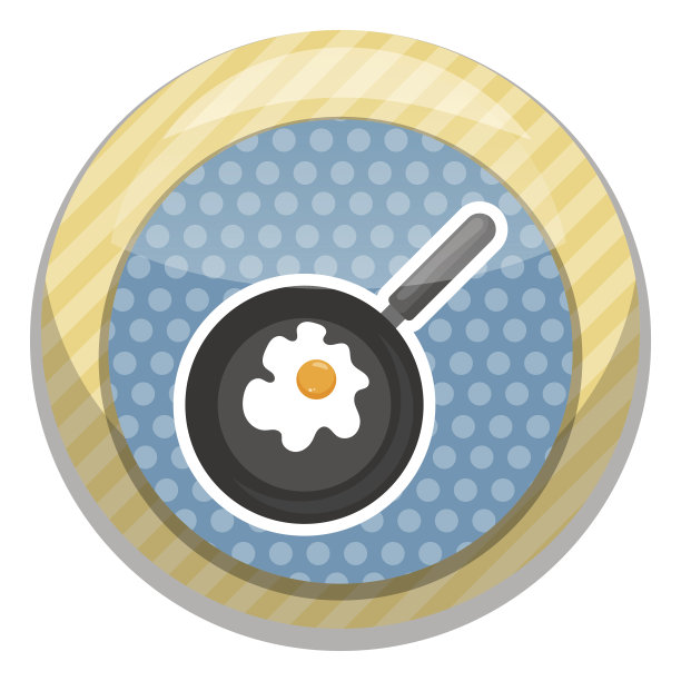 矢量图的蛋卷。平面设计风格图标。图片下载