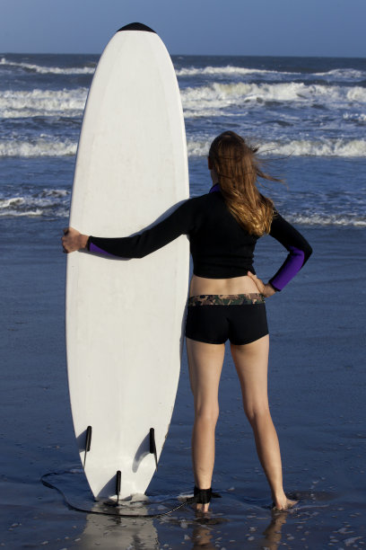 女人冲浪板图片下载
