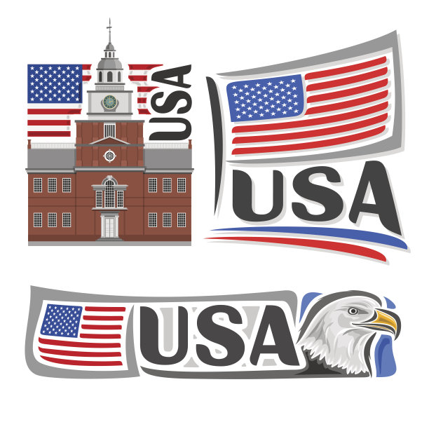 矢量标志美国图片下载