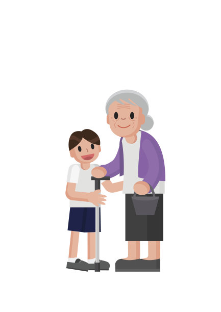 祖母和孩子。图片下载