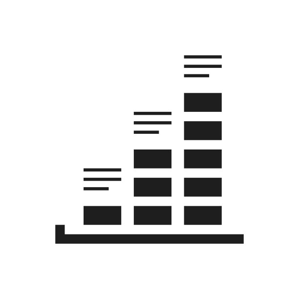 条形图图标上的白色背景。——SingleSeries图片下载