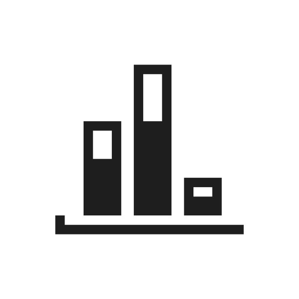 条形图图标上的白色背景。——SingleSeries图片下载