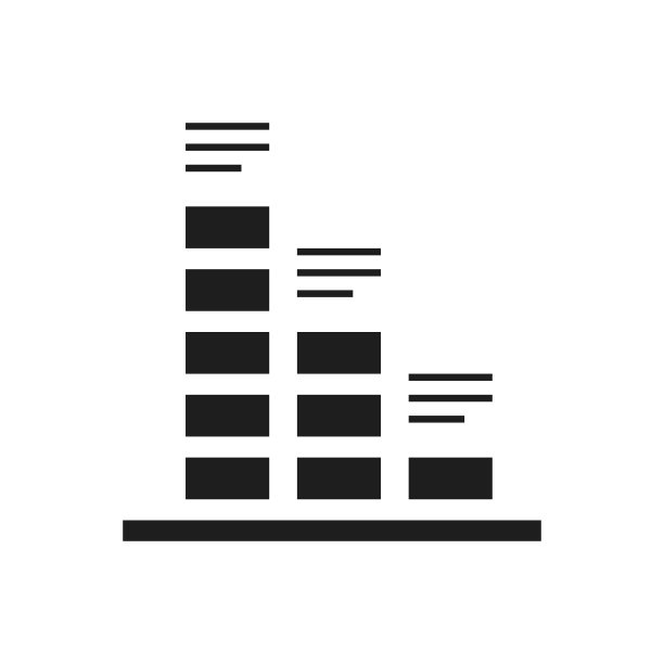 条形图图标上的白色背景。——SingleSeries图片下载