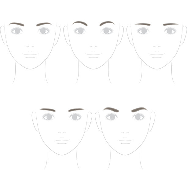 眉毛的形状。软的形象。图片下载