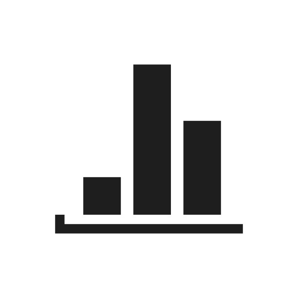 条形图图标上的白色背景。——SingleSeries图片下载