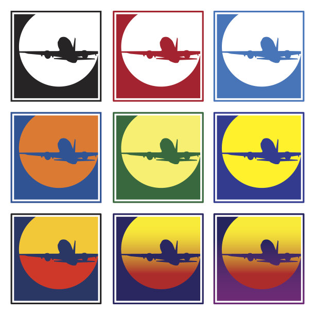 阳光下的飞机图片下载