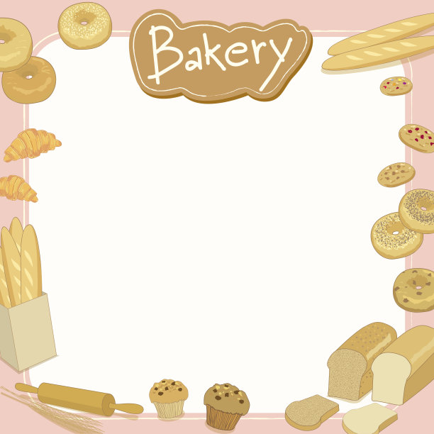 面包店菜单模板图片下载