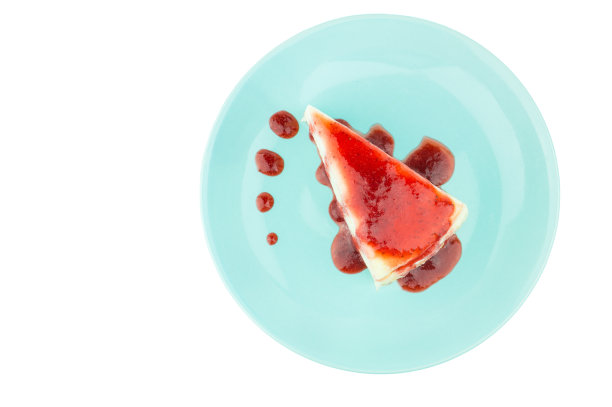 白底草莓酱千层可丽饼图片下载