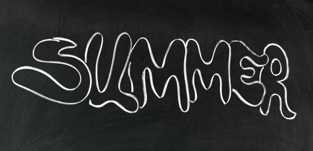 夏日手写黑板图片下载