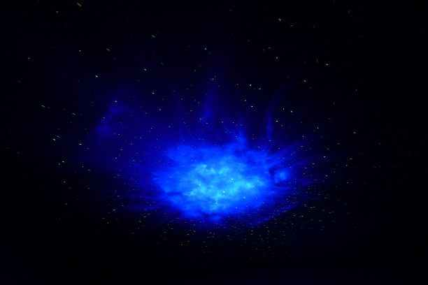 蓝色空间灯光图片下载