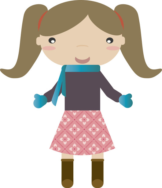 女孩在冬天图片下载