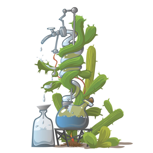 仙人掌私酿烈酒，卡通形象图片下载