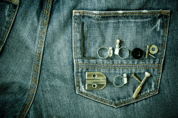 劳动节文本对牛仔裤的背景概念图片下载