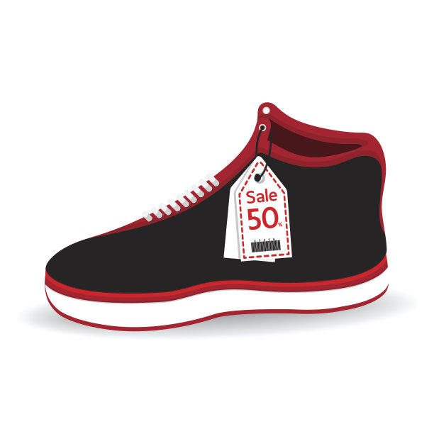 红色的运动鞋销售图片下载