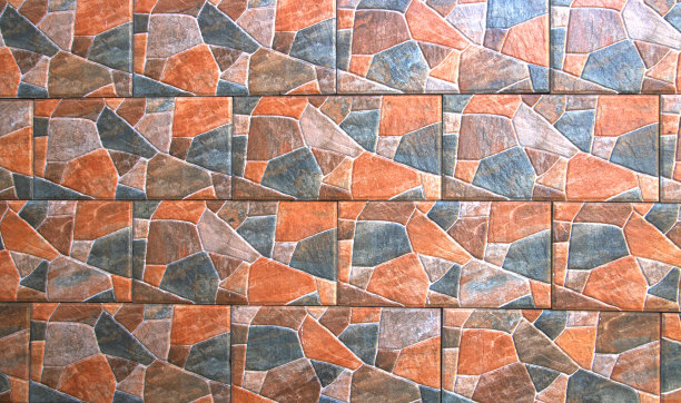 图案灰色现代风格设计，装饰凹凸不平的实石墙面用水泥开裂。图片下载