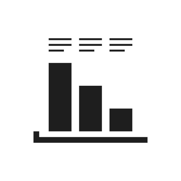 条形图图标上的白色背景。——SingleSeries图片下载