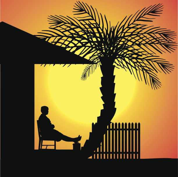 一个女人的矢量剪影。图片下载