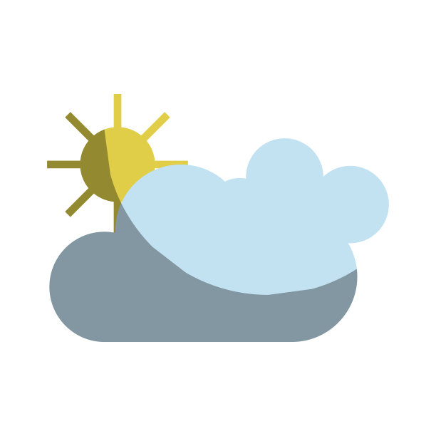 美丽的天气，云与太阳图片下载