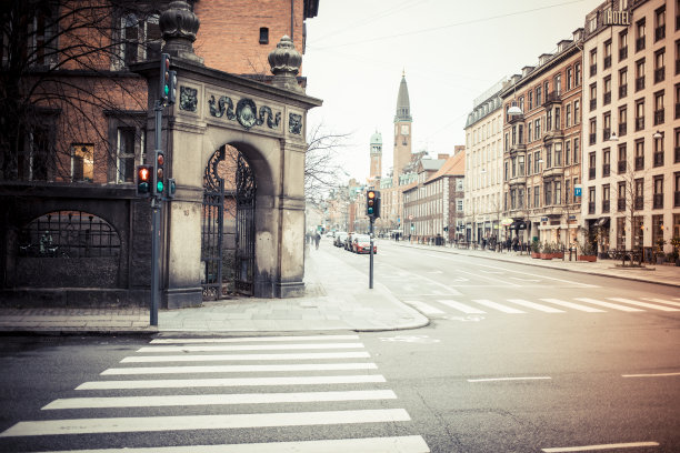 哥本哈根，尼哈芬和古城建筑素材图片