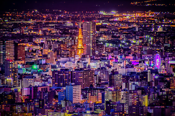 札幌市的城市景观图片下载