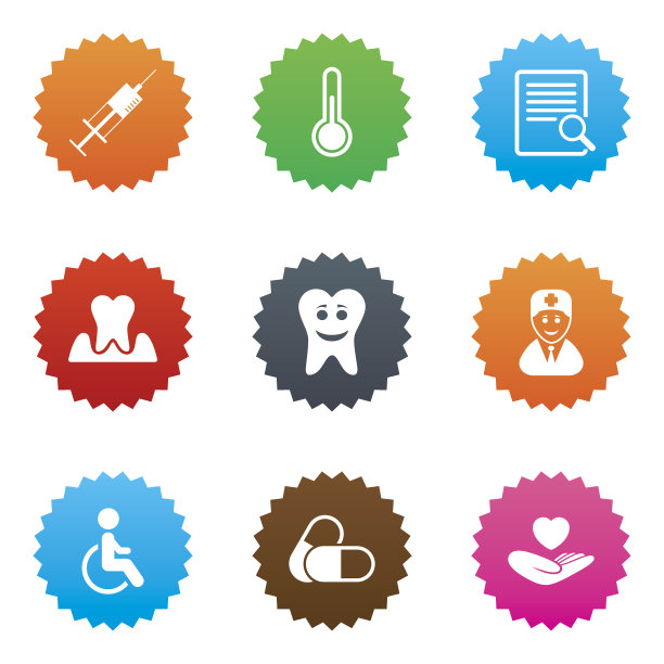 医药，医疗健康和诊断图标。图片下载