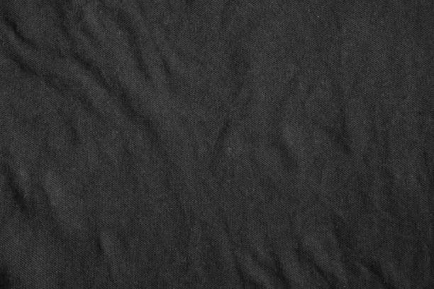 黑色帆布，精致的条纹图案，皱巴巴的。图片下载
