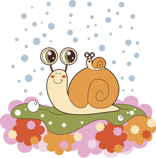 下雨天的蜗牛家图片下载