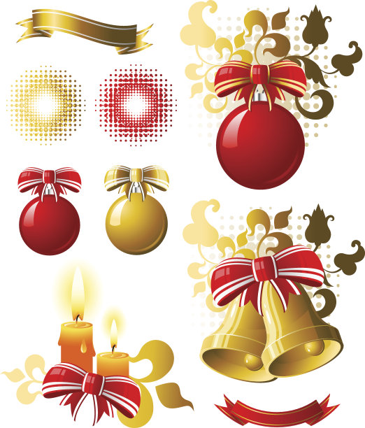 圣诞节的设计元素图片下载