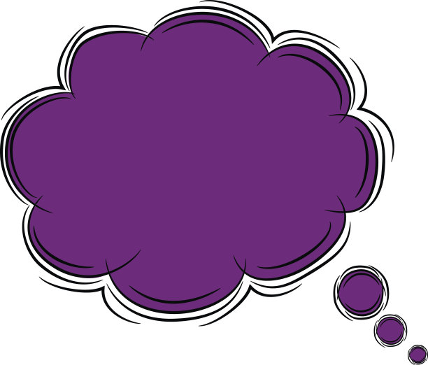 卡通涂鸦的语音泡泡。EPS8。素材图片