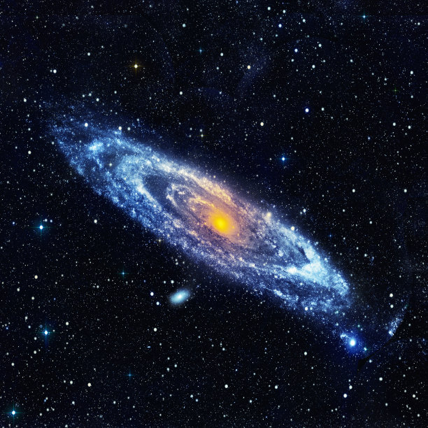 具有螺旋星系的抽象空间景观图片下载