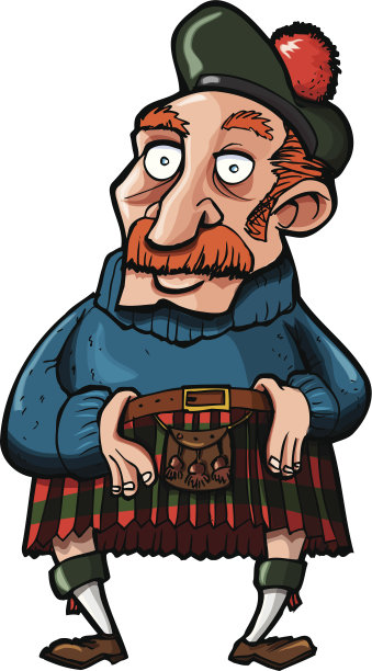 卡通苏格兰人图片下载