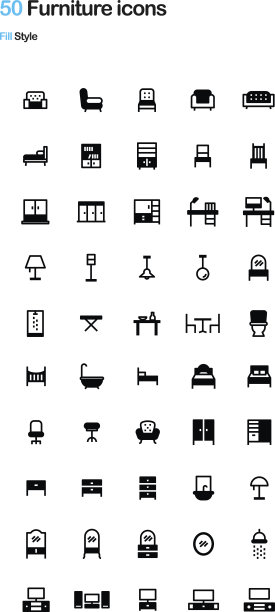 家具填充图标包图片下载